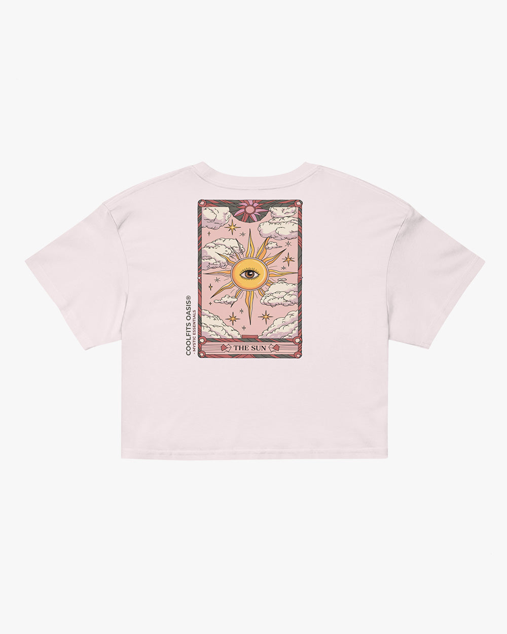 THE SUN TAROT CARD - Women’s crop top - orchid
