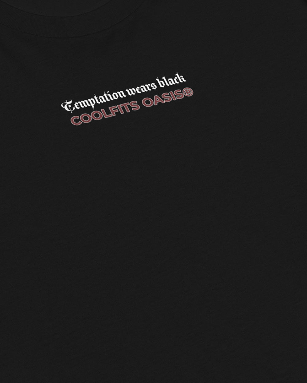 CHEETAH AT THE CLUB- TEMPTATION WEARS BLACK - Unisex organic cotton t-shirt- Black