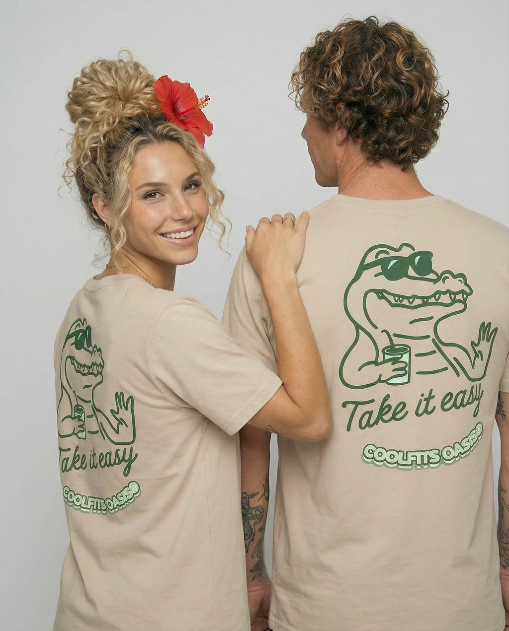 HASTA LUEGO CAIMÁN - TÓMATELO CON CALMA - Camiseta unisex de algodón orgánico - polvo del desierto