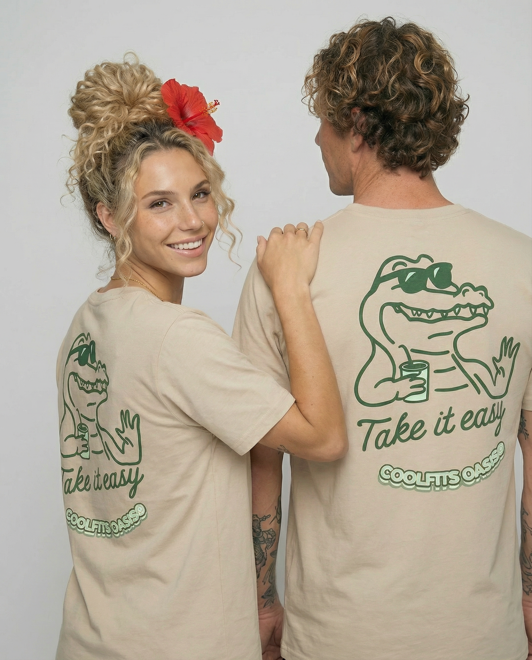 HASTA LUEGO CAIMÁN - TÓMATELO CON CALMA - Camiseta unisex de algodón orgánico - polvo del desierto