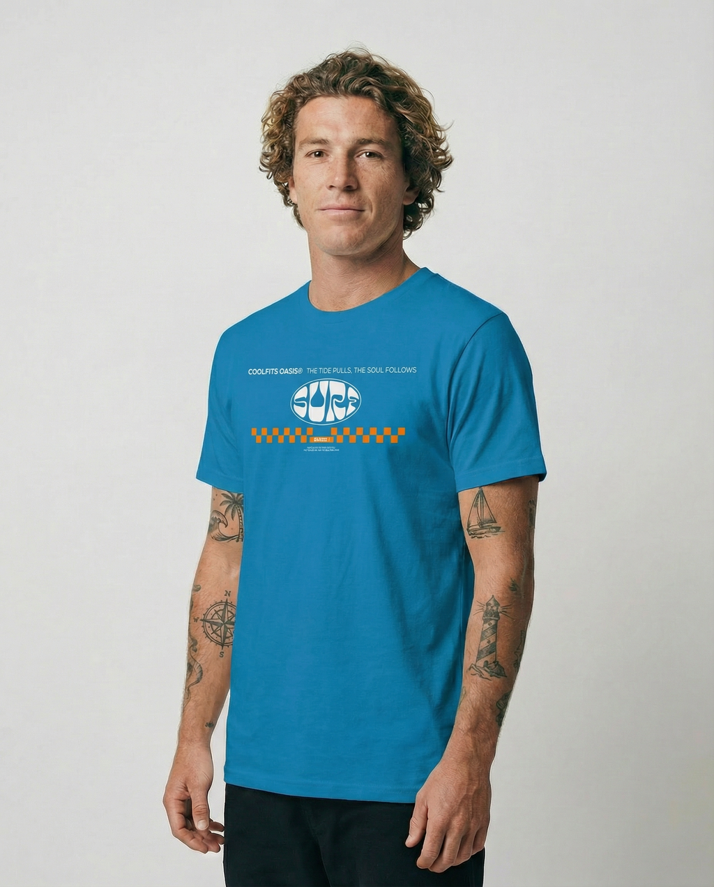 ¡SURF POR FAVOR! - Camiseta clásica unisex de algodón - zafiro