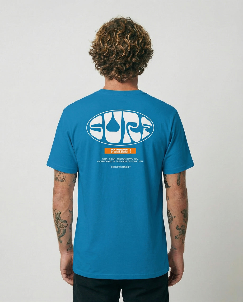 ¡SURF POR FAVOR! - Camiseta clásica unisex de algodón - zafiro