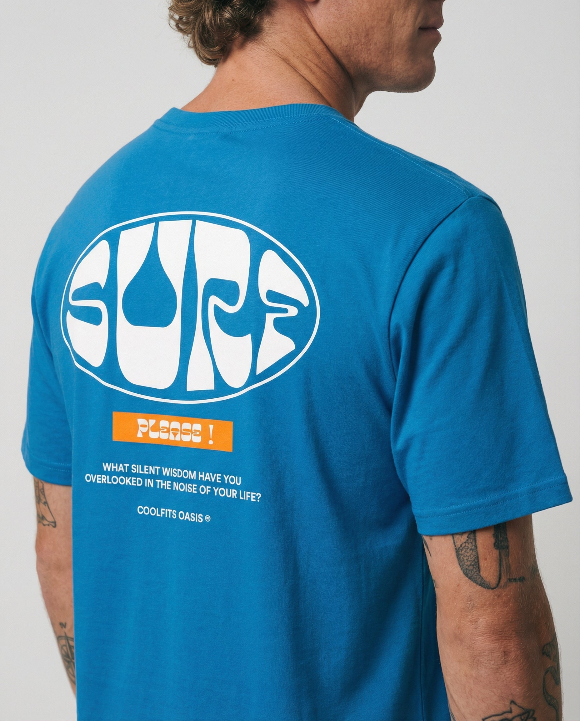 ¡SURF POR FAVOR! - Camiseta clásica unisex de algodón - zafiro