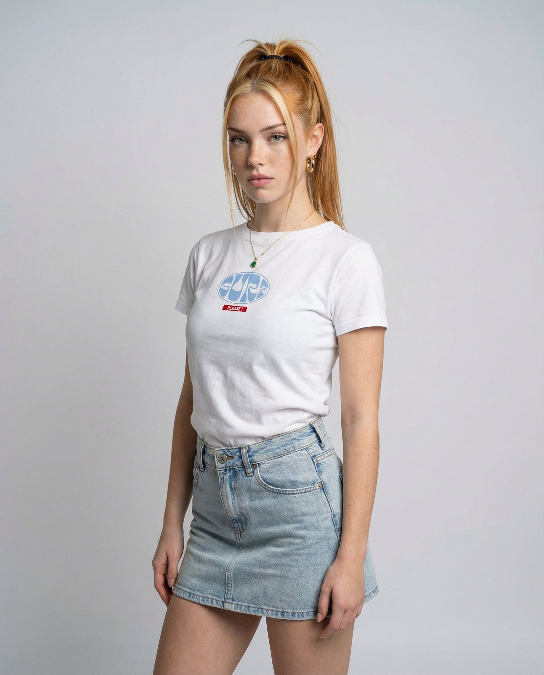 ¡SURF POR FAVOR! - Camiseta unisex de algodón orgánico - blanca