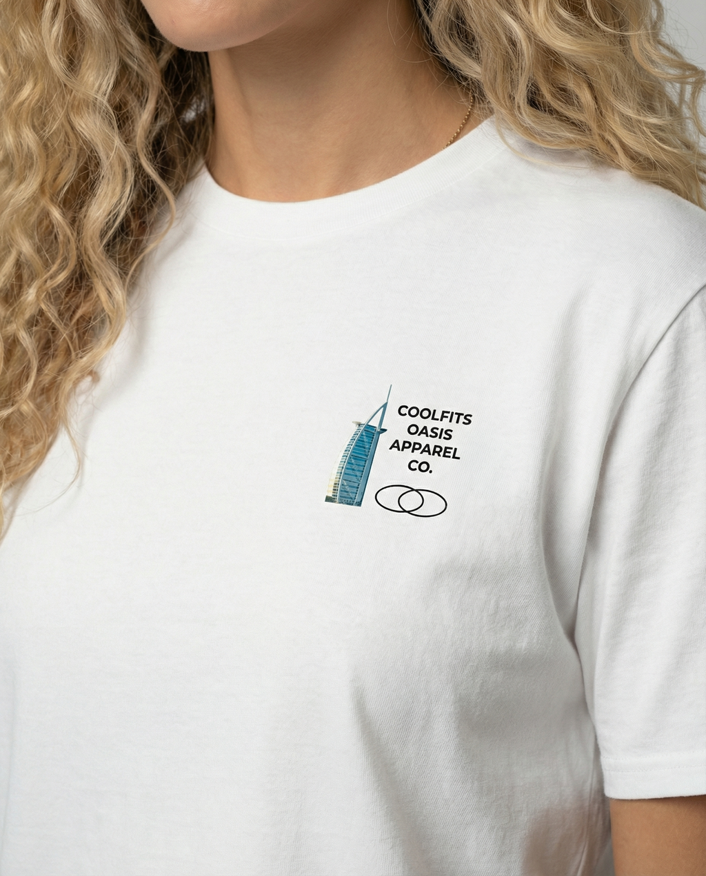WATERCOLORS SUMMER ART - Unisex Organic Cotton Colorful T-Shirt - White