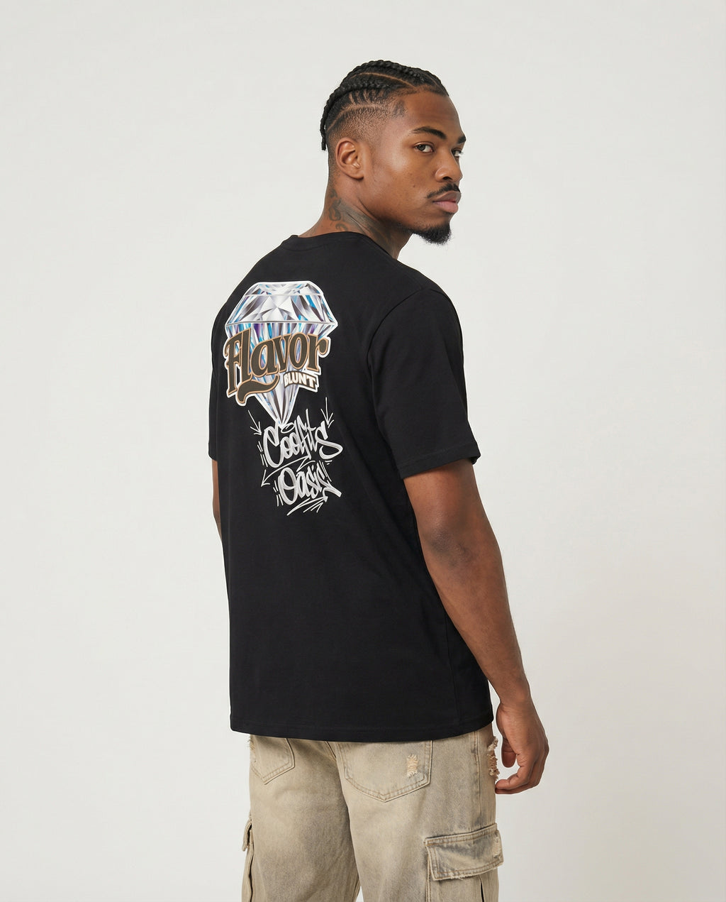 BLUNT FLAVOR - Unisex Organic Cotton T-shirt - Black