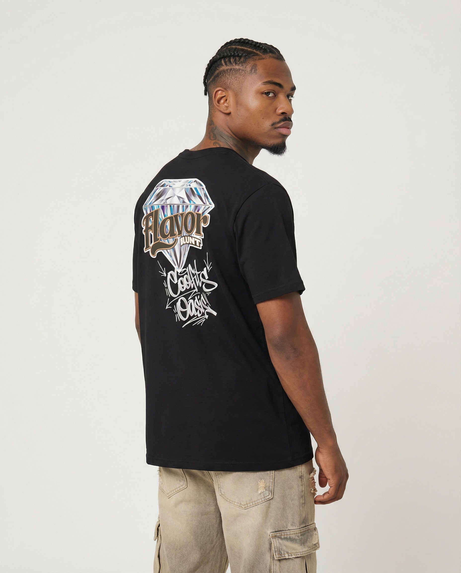 BLUNT FLAVOR - Unisex Organic Cotton T-shirt - Black