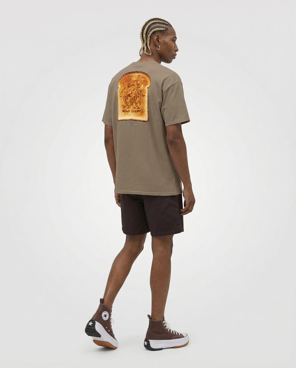 Unisex Sand Embroidered Tee | B&B Toast Graphic Streetwear