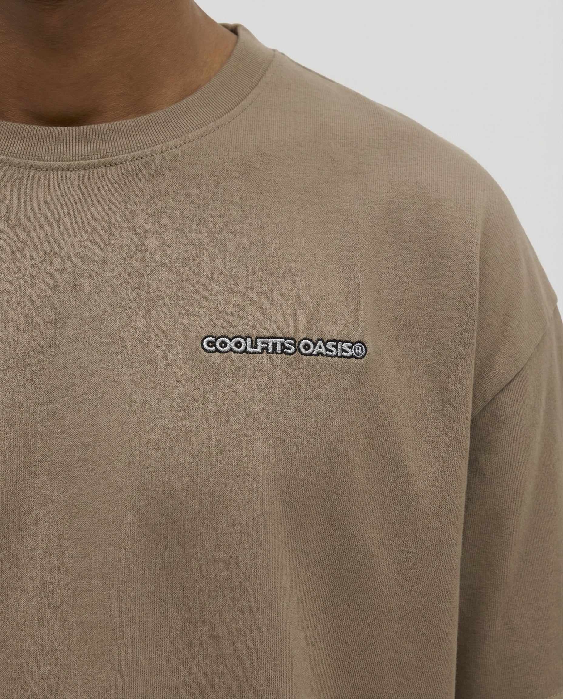 Unisex Sand Embroidered Tee | B&B Toast Graphic Streetwear