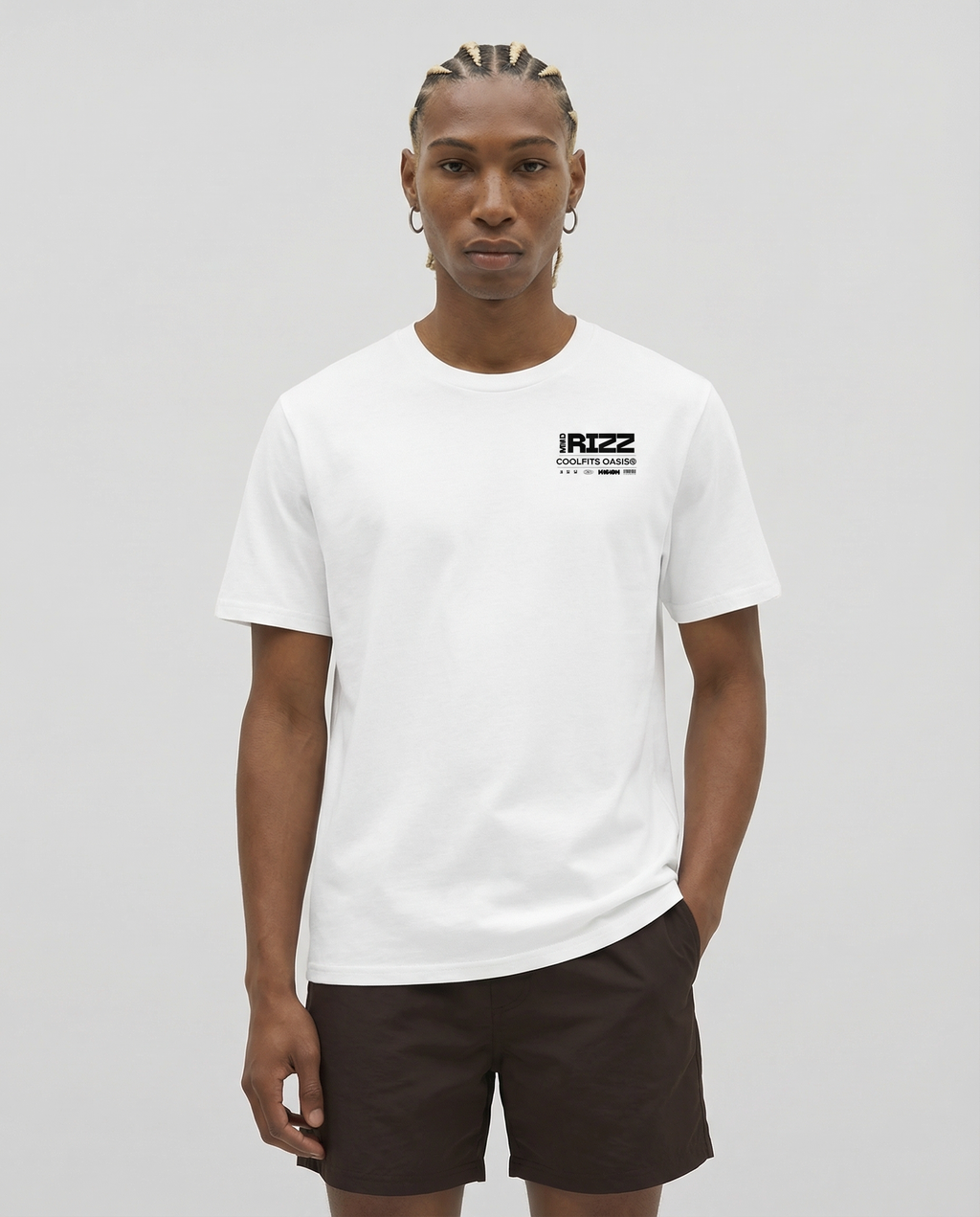 MAD RIZZ - Camiseta unisex de algodón orgánico - Blanca