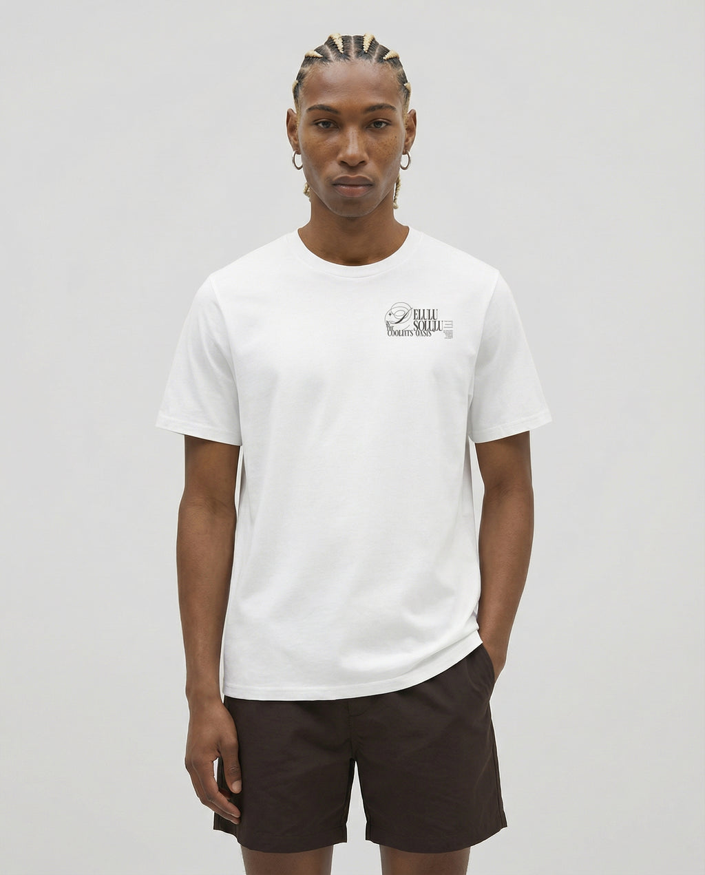 DELULU IS THE SOLULU, GRANADA DE VIDRIO - Camiseta unisex de algodón orgánico - blanca