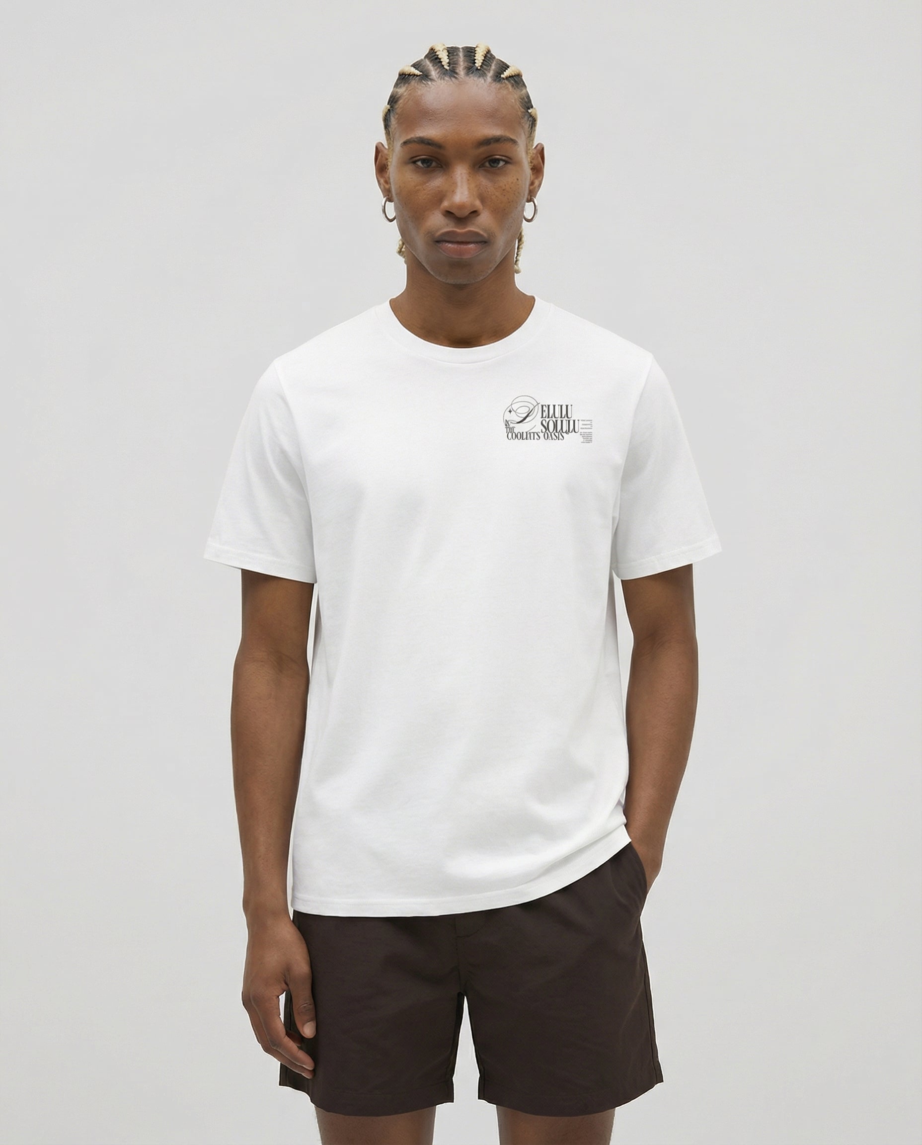 DELULU IS THE SOLULU, GRANADA DE VIDRIO - Camiseta unisex de algodón orgánico - blanca