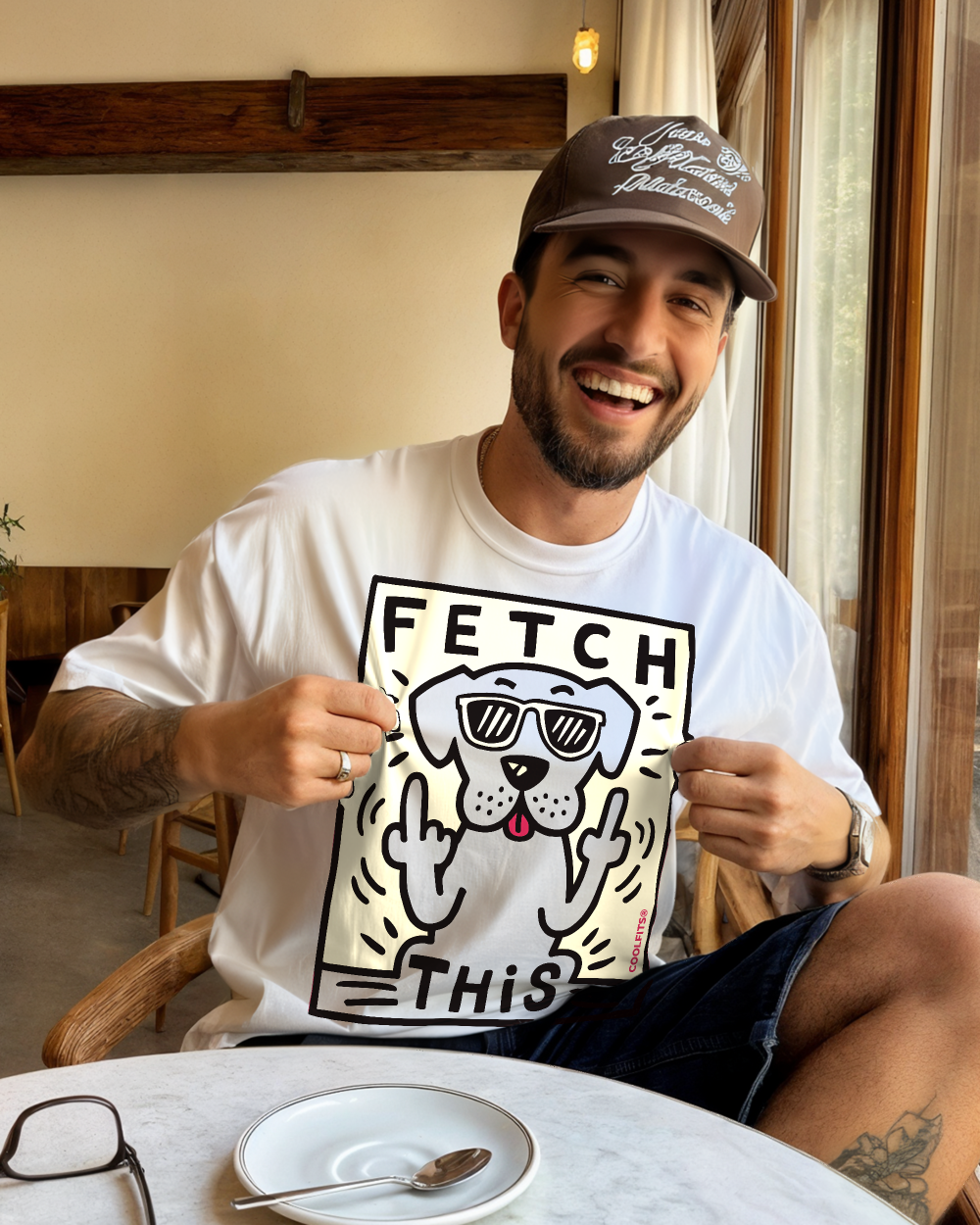 FETCH THIS - Unisex classic urban tee - white