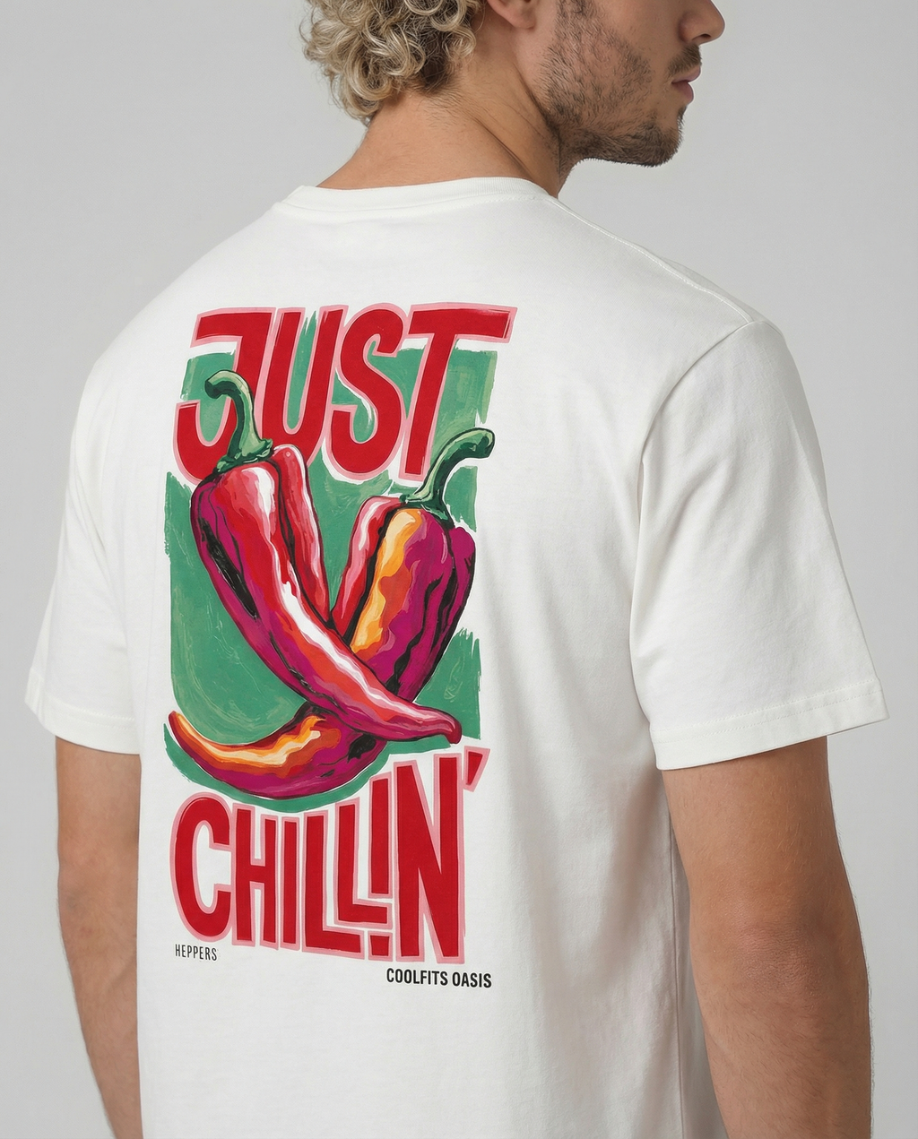 JUST CHILLIN´- Unisex Organic Cotton Summer T-shirt - White