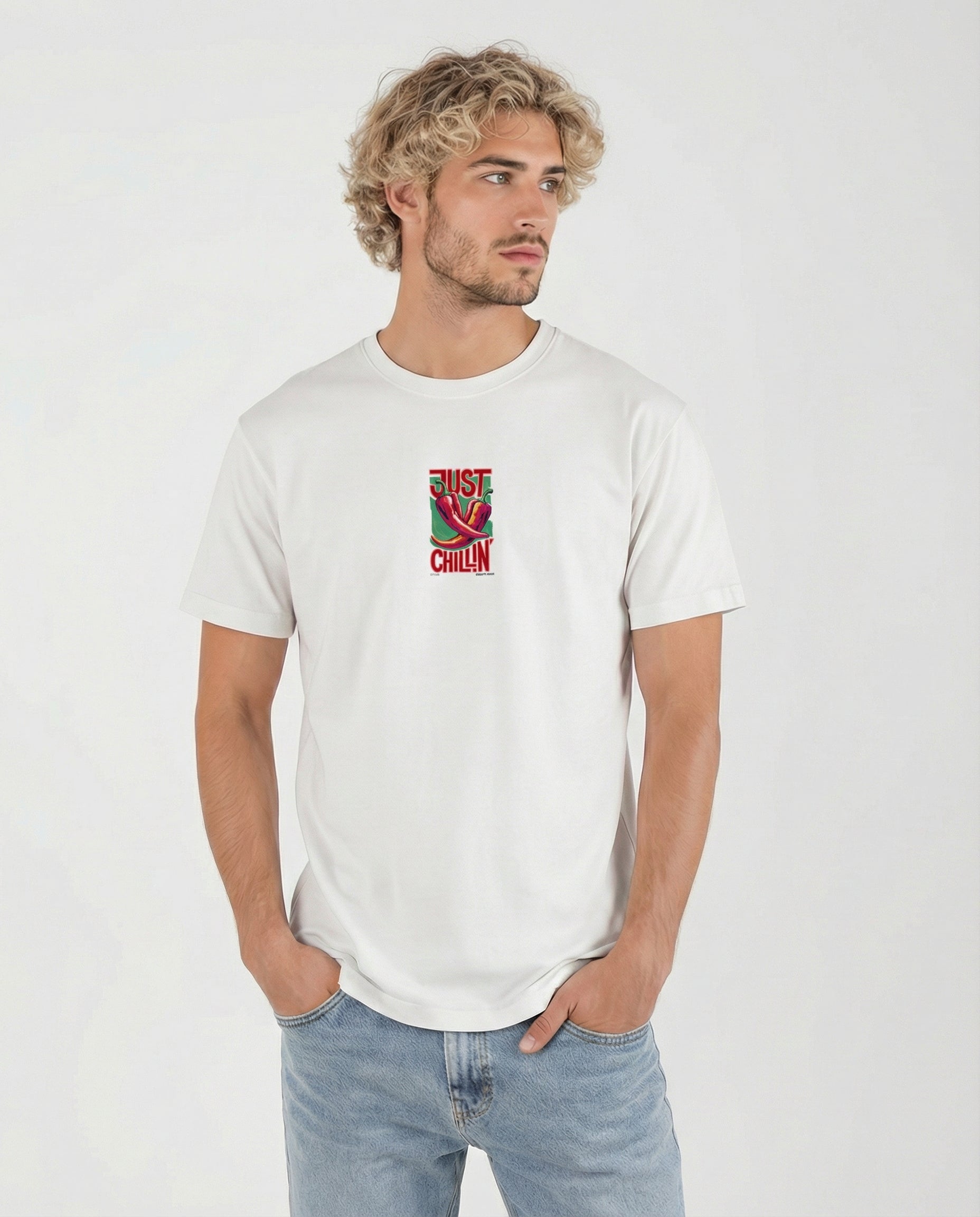 JUST CHILLIN´- Unisex organic cotton t-shirt - white
