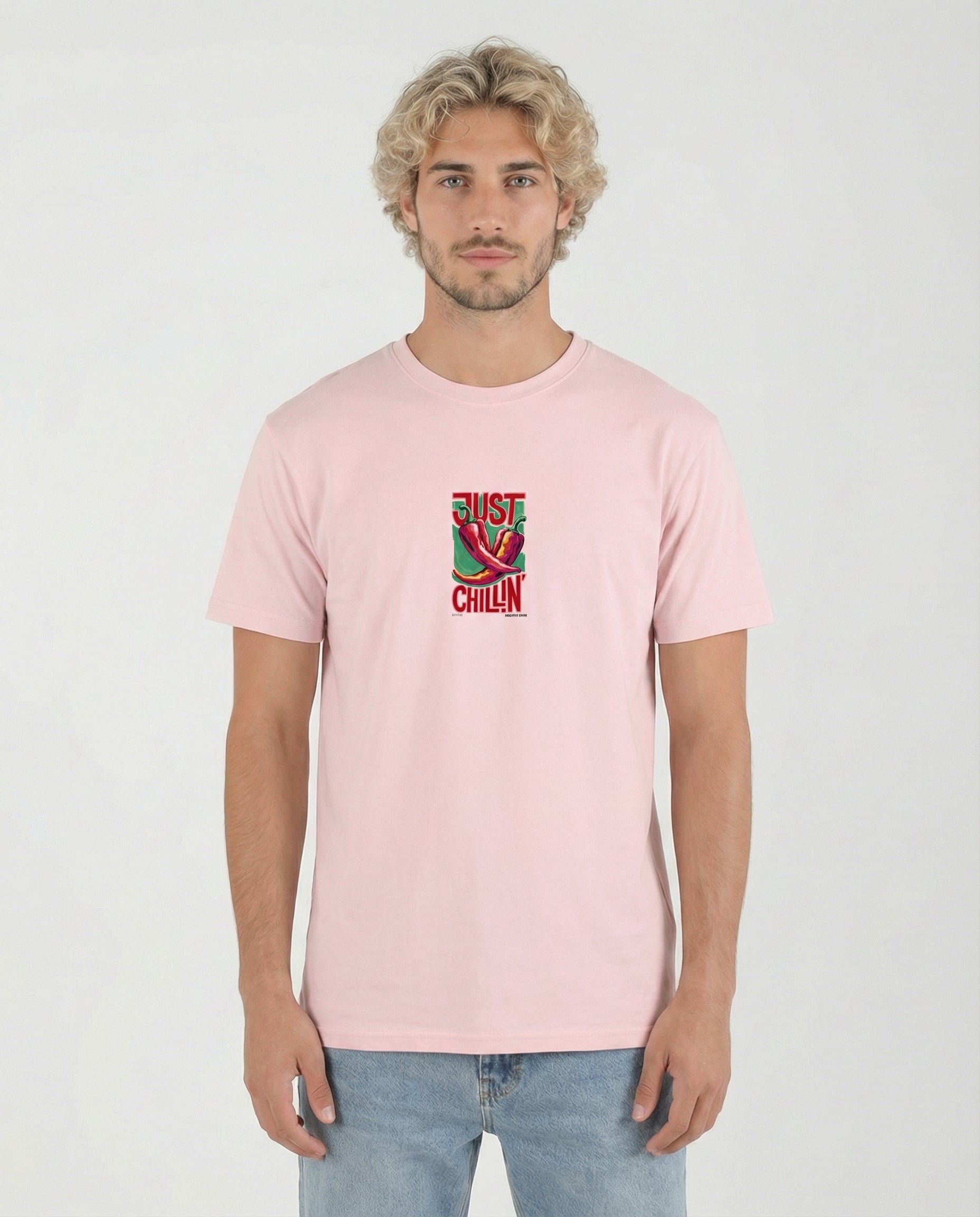 JUST CHILLIN´- Unisex Organic Cotton T-shirt - Cotton Candy Pink