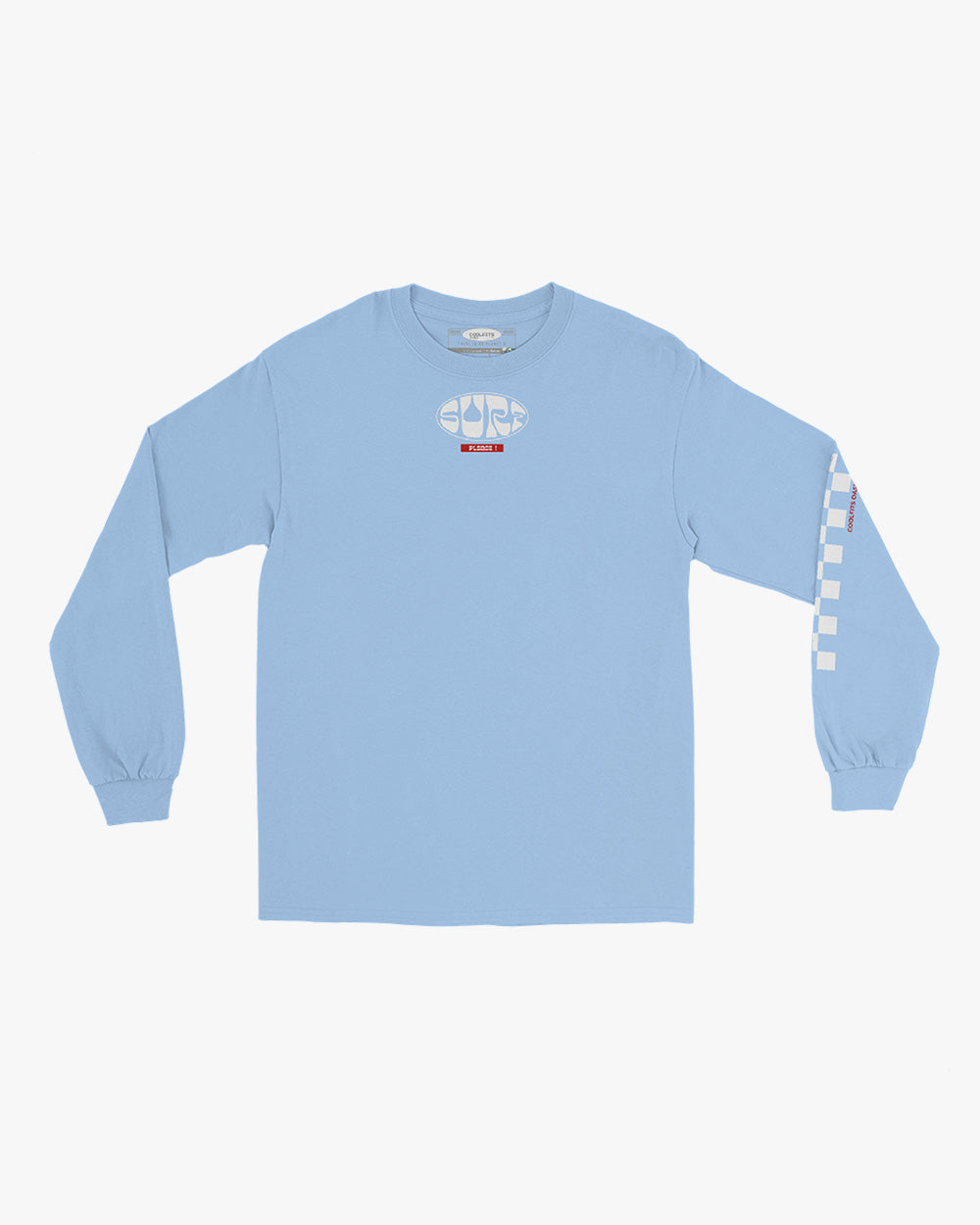 SURF PLEASE! - Unisex Long Sleeve Shirt - Light blue