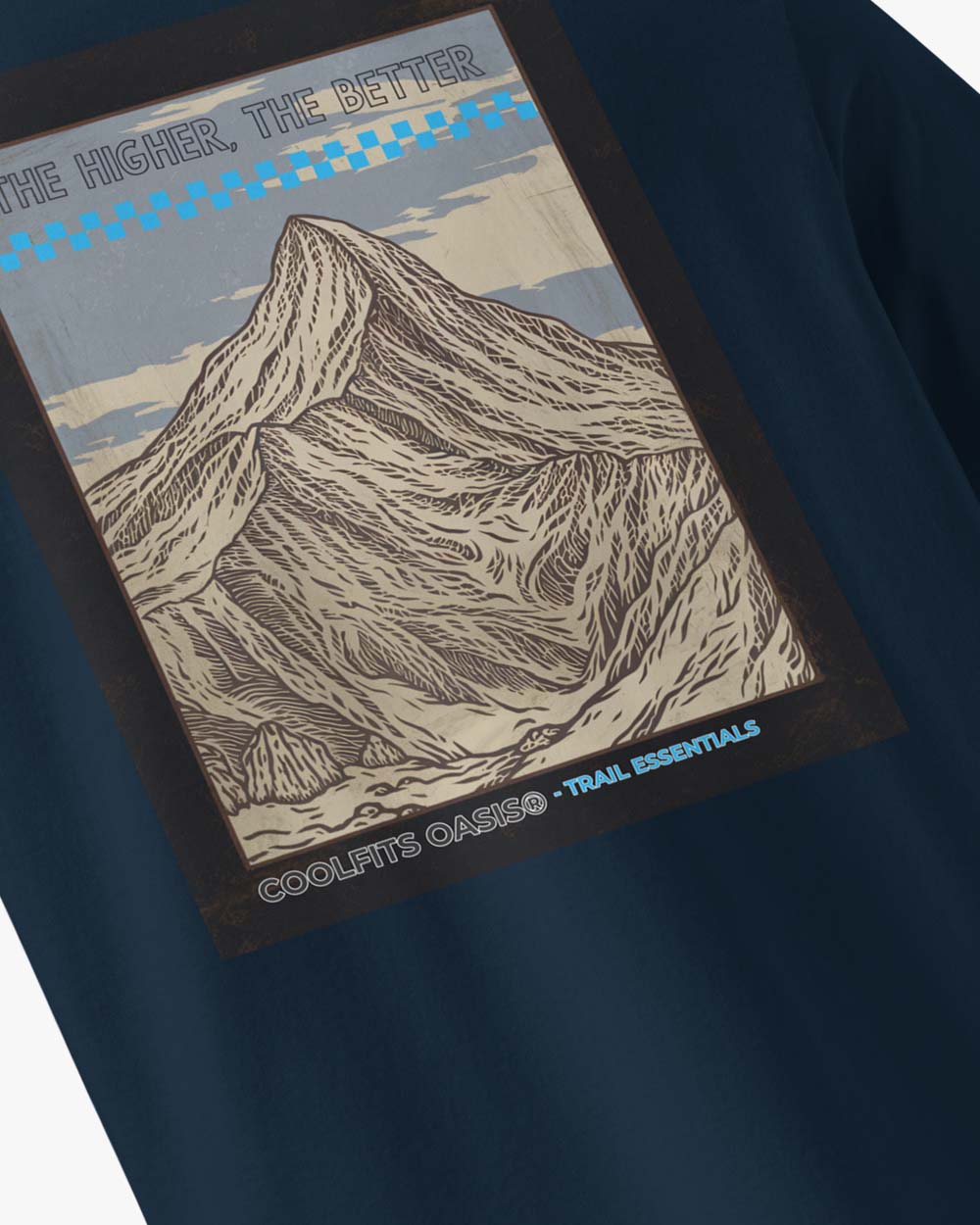 THE HIGHER THE BETTER - Unisex organic cotton t-shirt - Navy