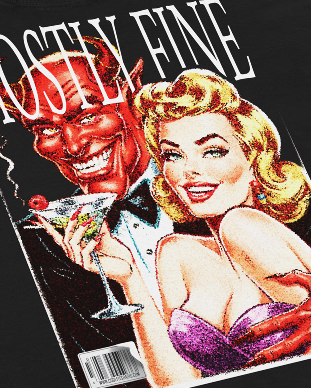 MOSTLY FINE - Unisex classic tee - Black