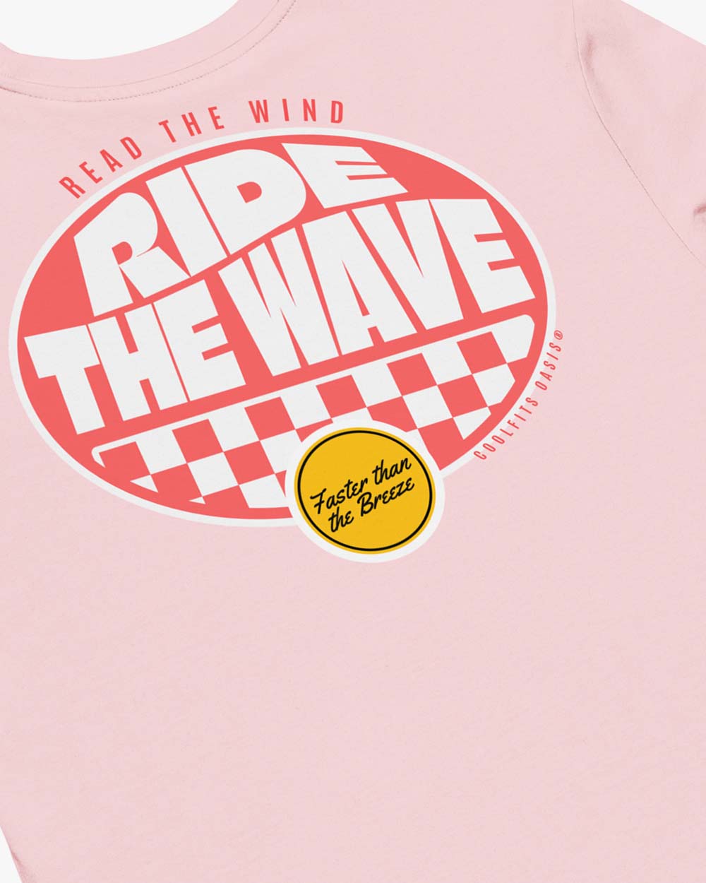 RIDE THE WAVE - Unisex organic cotton t-shirt -  cotton pink