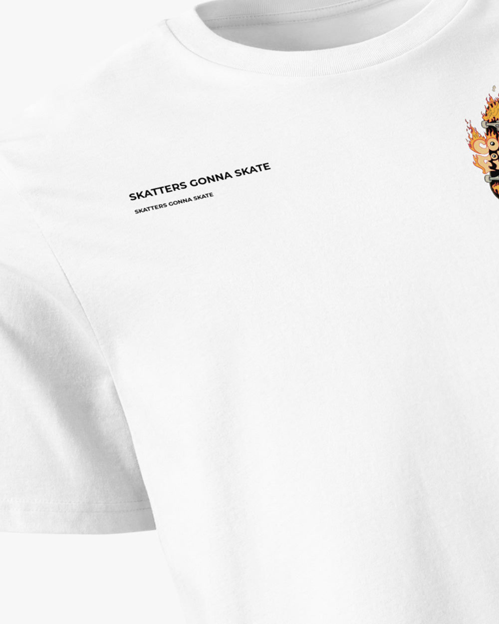 COOLFITS SKATE OF MIND - Unisex organic cotton t-shirt - white