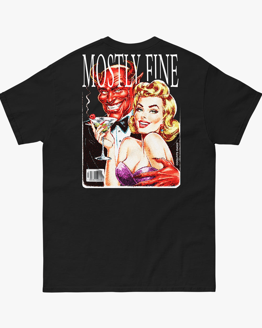 MOSTLY FINE - Unisex classic tee - Black