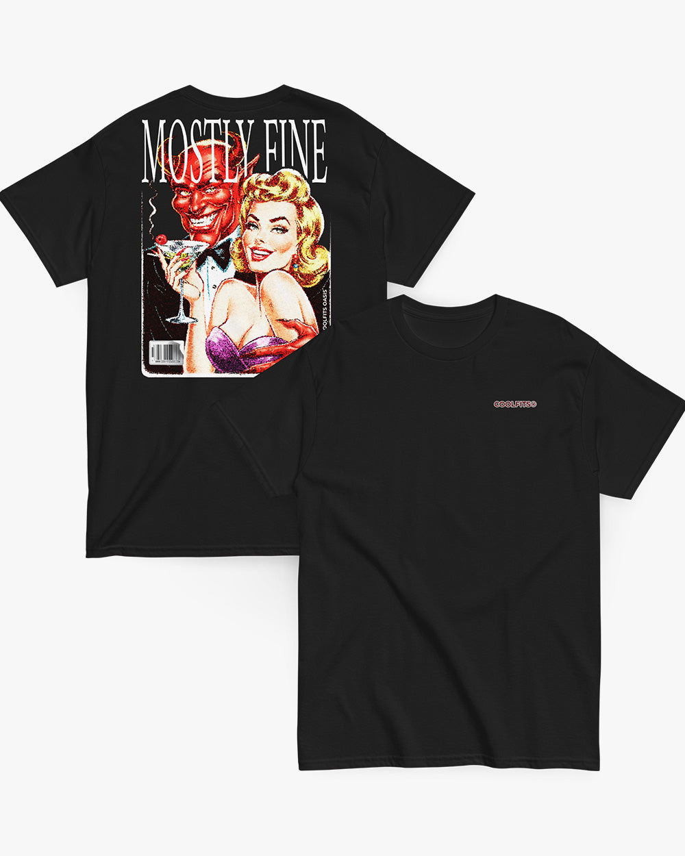 MOSTLY FINE - Unisex classic tee - Black