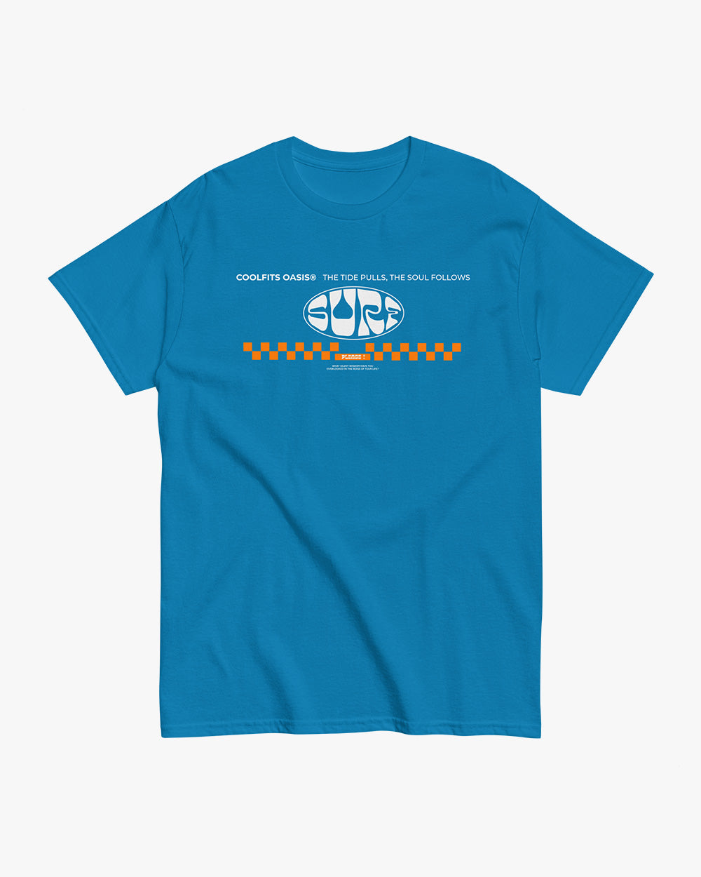 SURF PLEASE! - Unisex classic cotton tee -sapphire