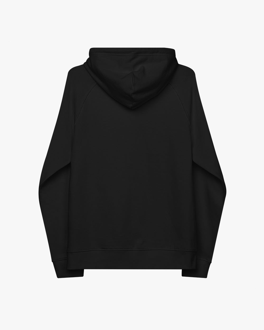 THREE ADVENTURE BEARS - Unisex embroidered eco raglan hoodie - black