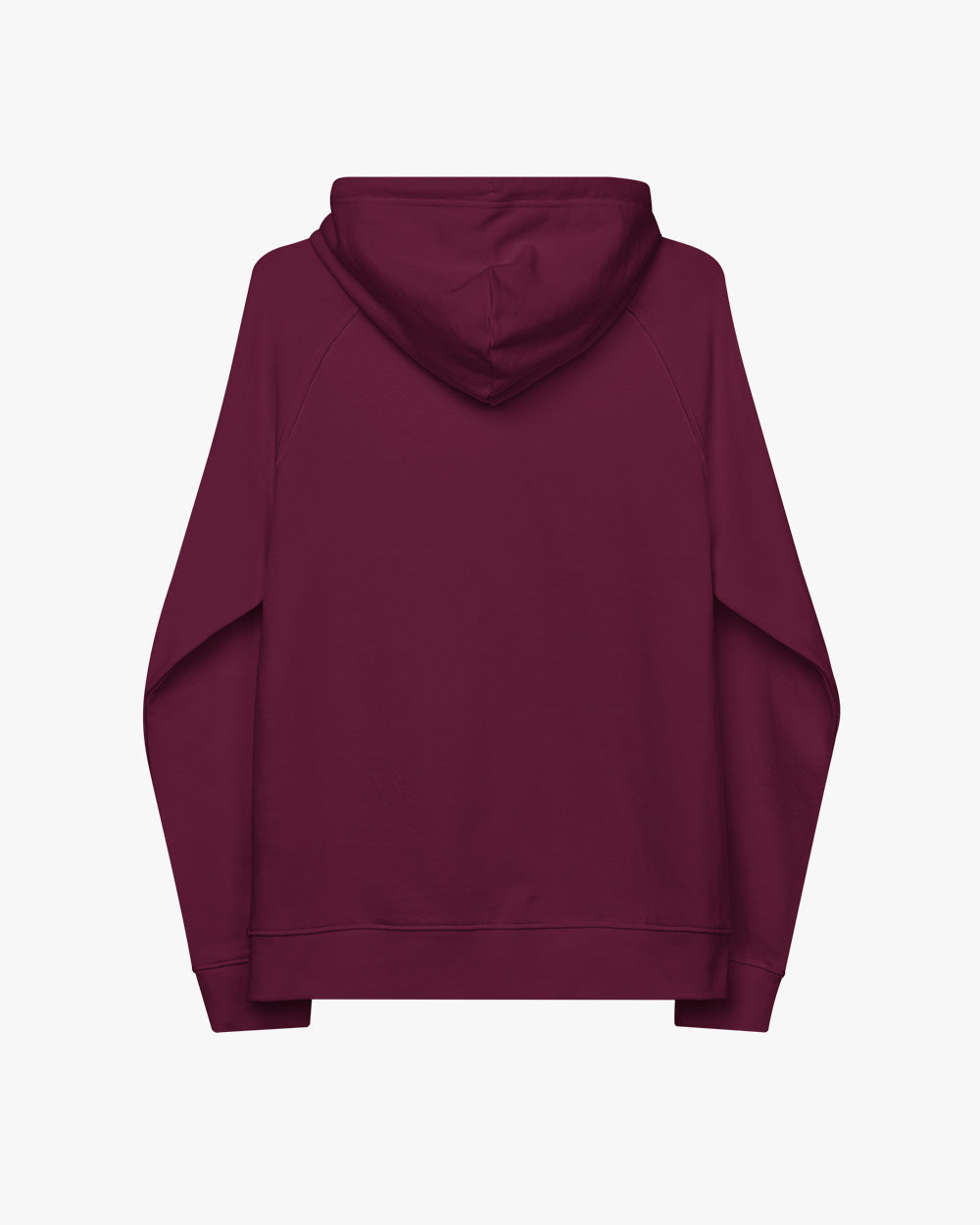 THREE ADVENTURE BEARS - Unisex eco embroidered raglan hoodie - burgundy