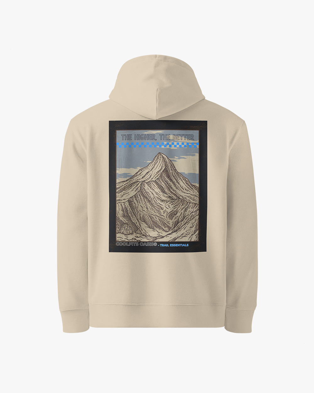 THE HIGHER THE BETTER , Unisex essential eco hoodie - dessert dust