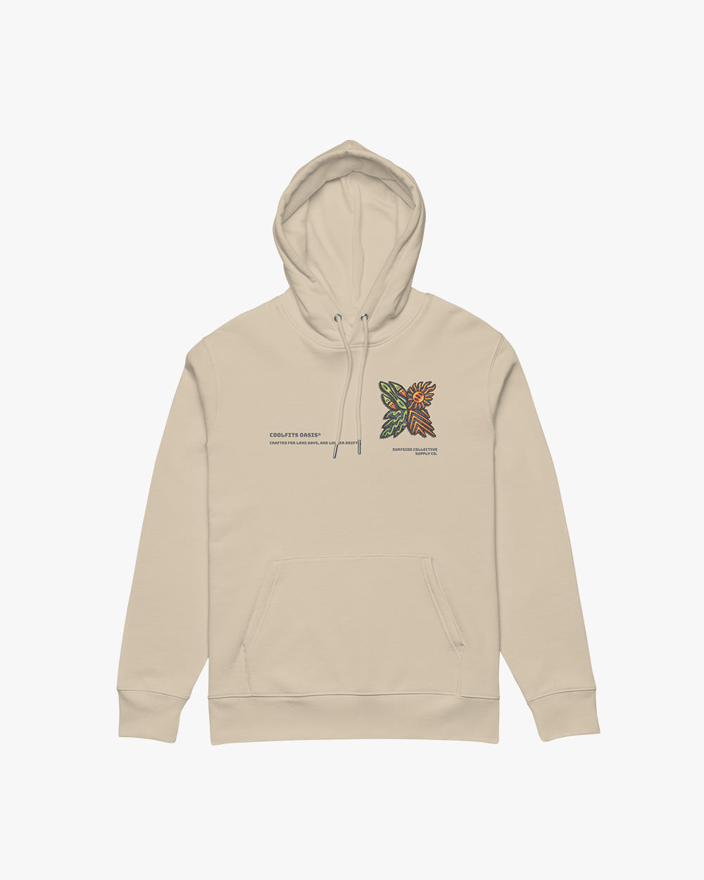 SURFER TRIBAL NATIVE - Unisex essential eco hoodie- desert dust