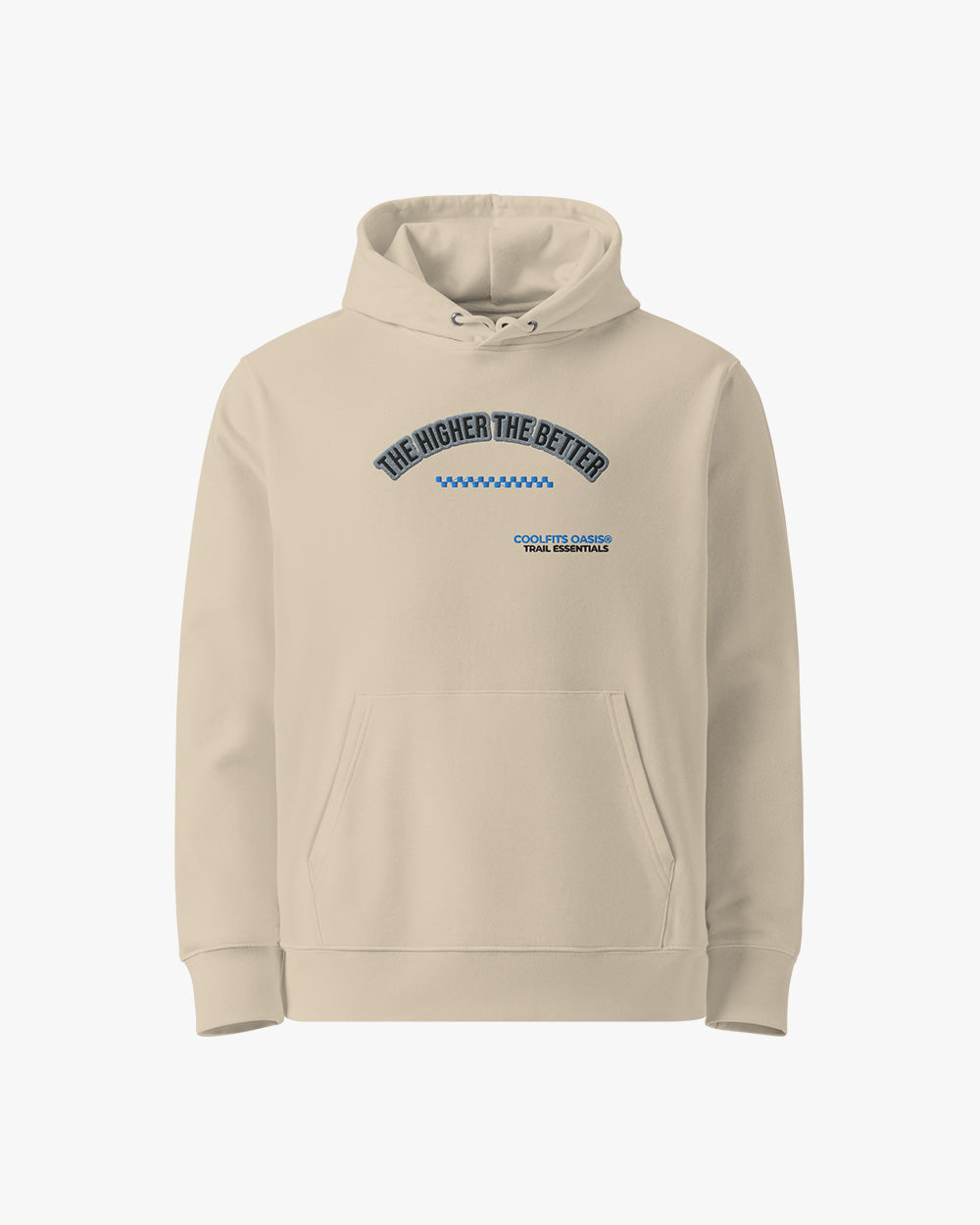 THE HIGHER THE BETTER , Unisex essential eco hoodie - dessert dust