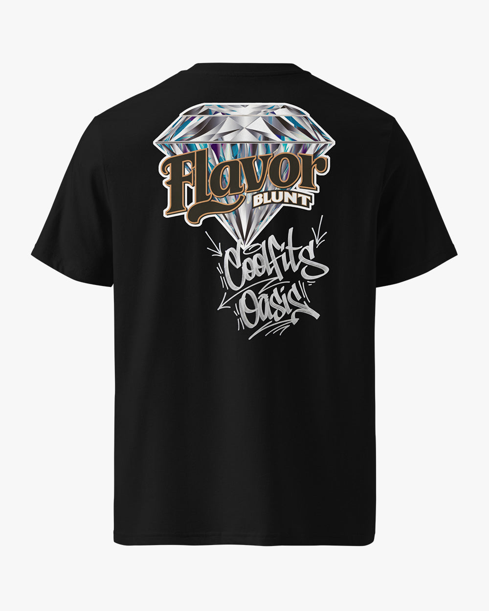 BLUNT FLAVOR - Unisex organic cotton t-shirt - black