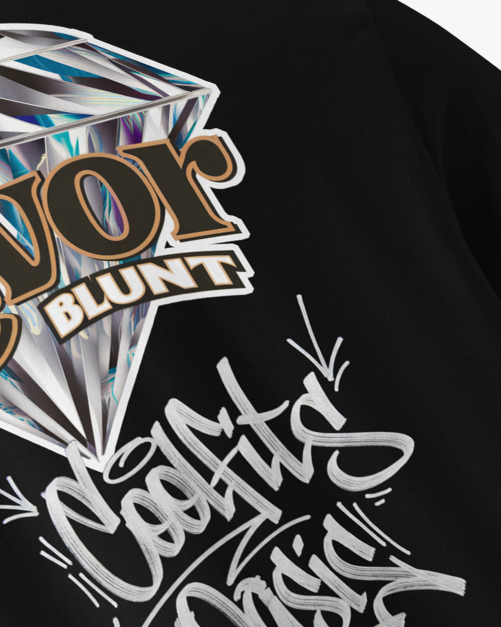 BLUNT FLAVOR - Unisex organic cotton t-shirt - black