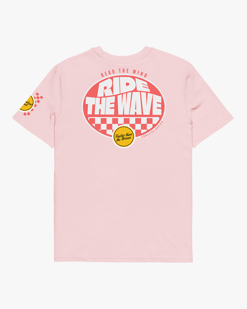 RIDE THE WAVE - Unisex organic cotton t-shirt -  cotton pink