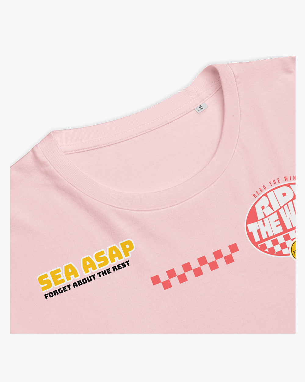 RIDE THE WAVE - Unisex organic cotton t-shirt -  cotton pink