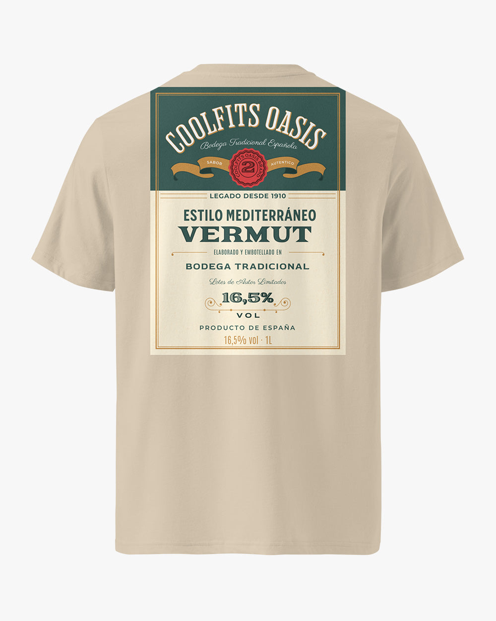 VERMUT DE ESPAÑA - Unisex organic cotton t-shirt- desert dust
