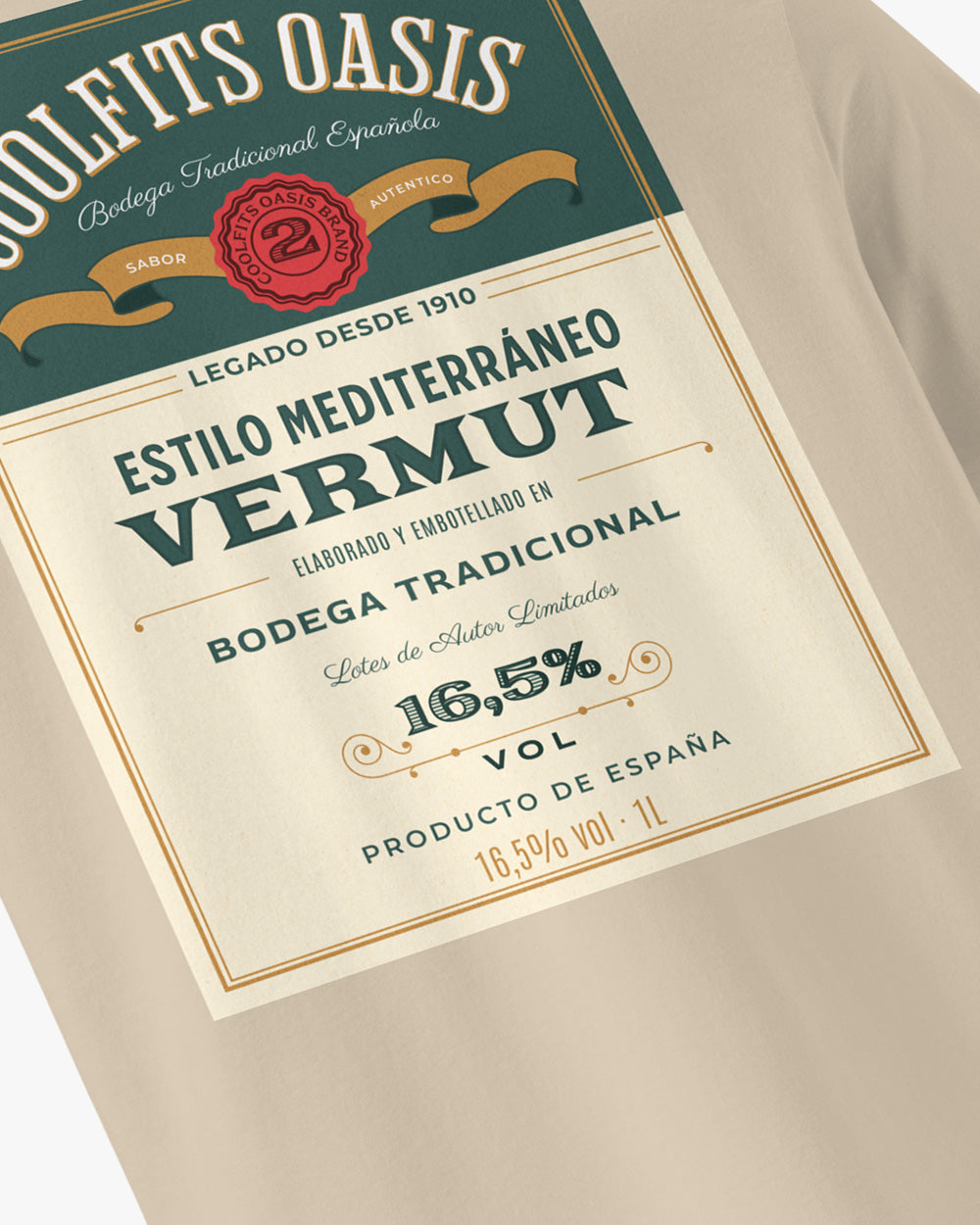 VERMUT DE ESPAÑA - Unisex organic cotton t-shirt- desert dust