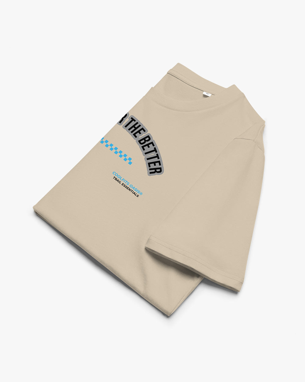 THE HIGHER THE BETTER - Unisex organic cotton t-shirt - desert dust