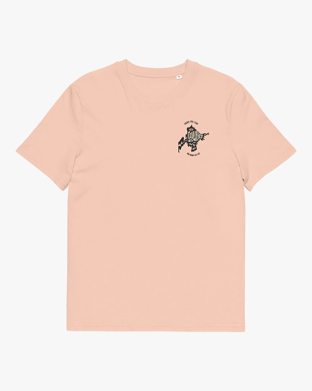 ENTER THE CAVE - Unisex organic cotton t-shirt - peach