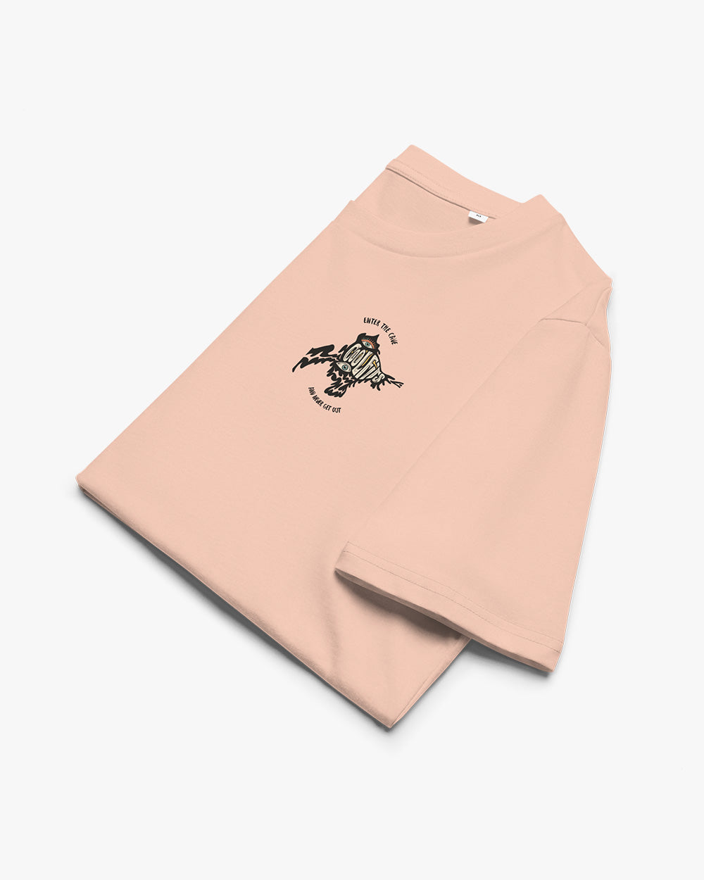 ENTER THE CAVE - Unisex organic cotton t-shirt - peach