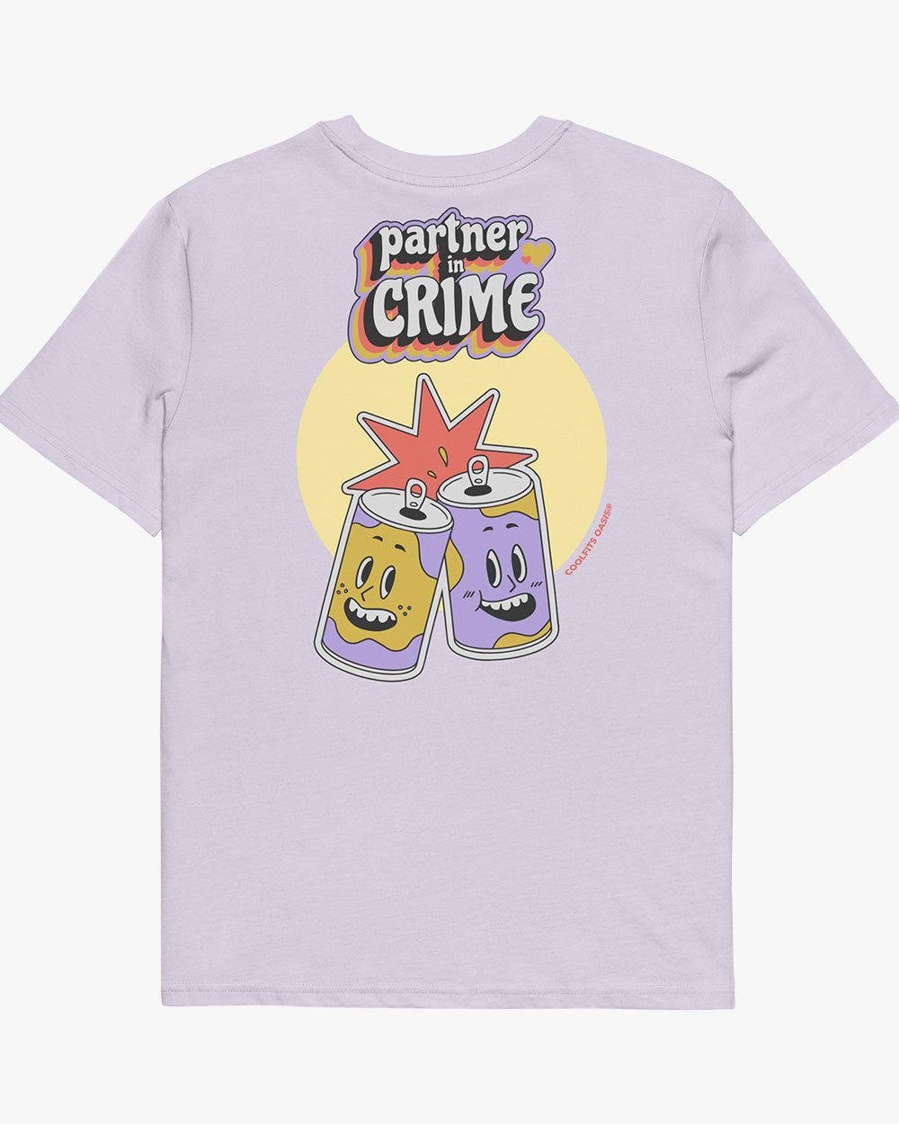 PARTNER IN CRIME - Unisex organic cotton t-shirt - lavender