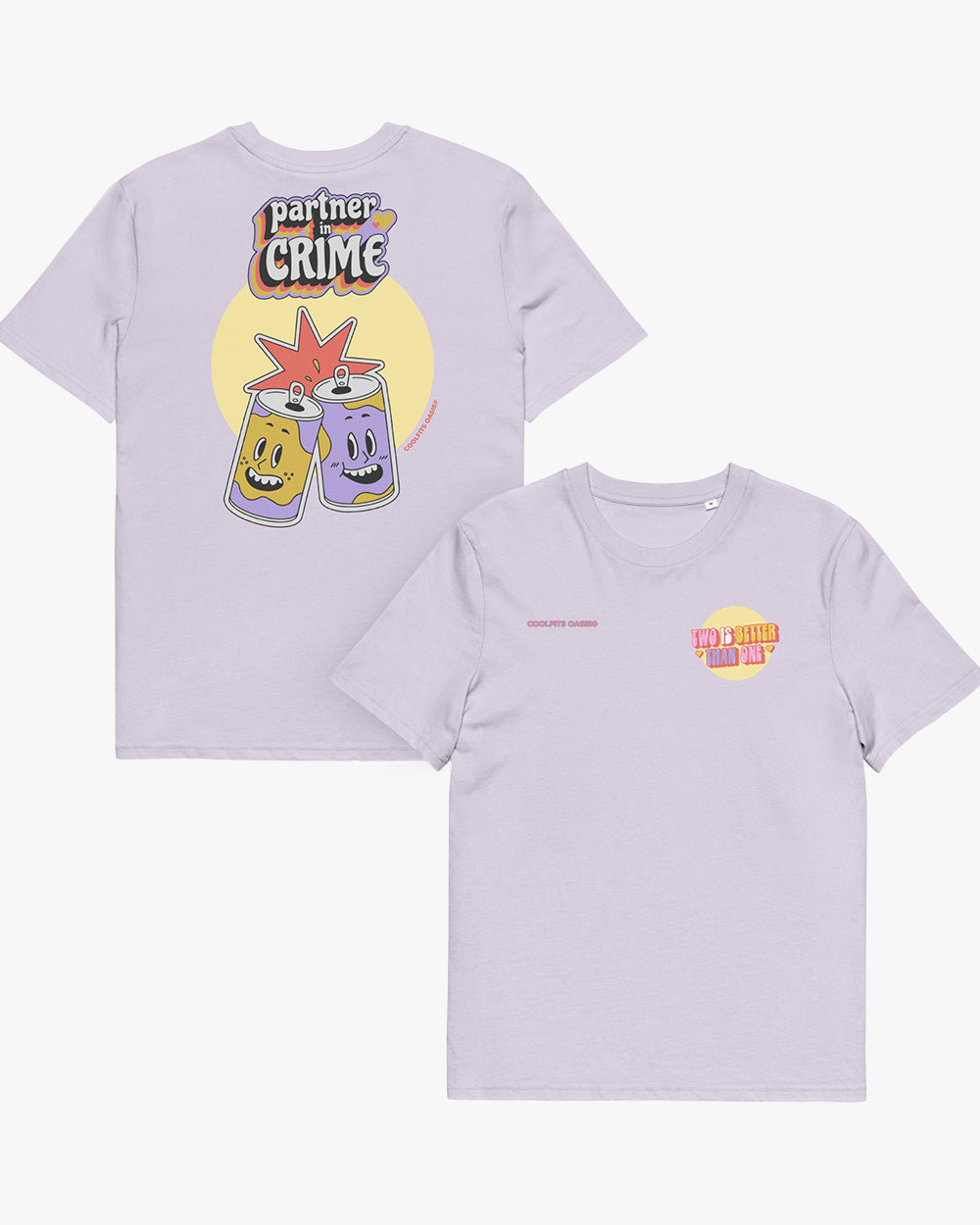 PARTNER IN CRIME - Unisex organic cotton t-shirt - lavender