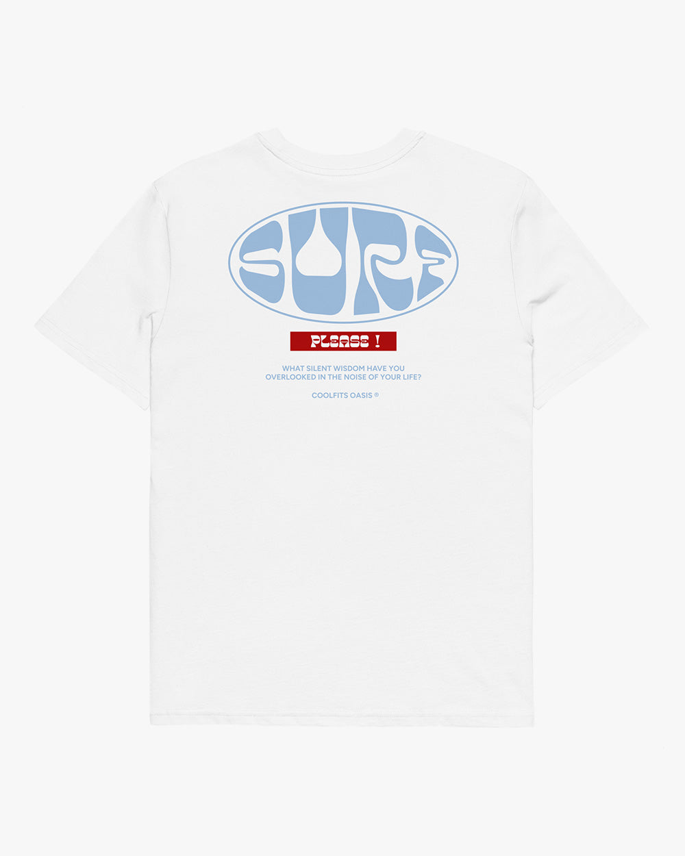 SURF PLEASE! - Unisex organic cotton t-shirt - white