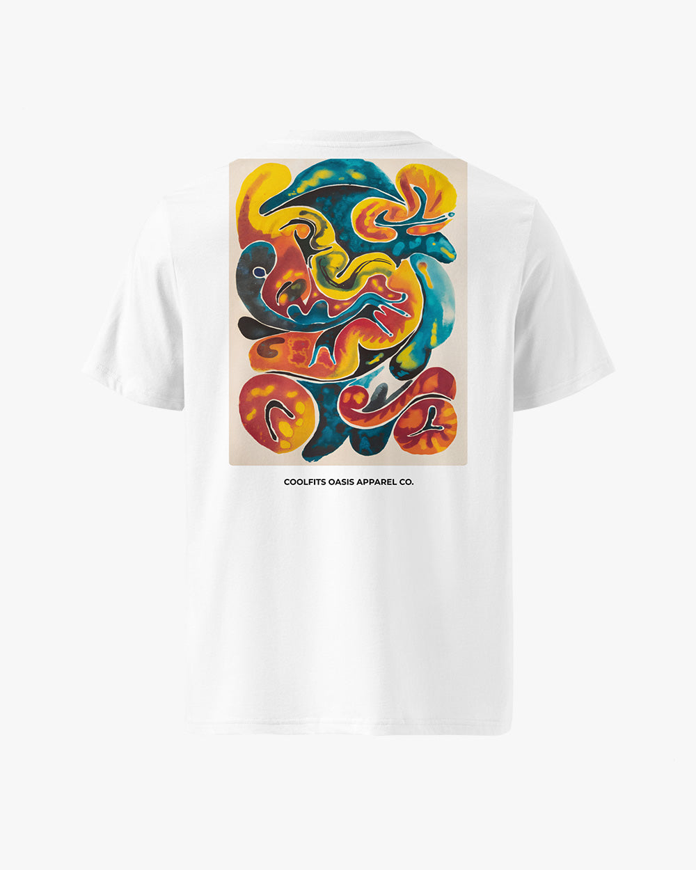 WATERCOLORS SUMMER ART - Unisex Organic Cotton T-Shirt -white
