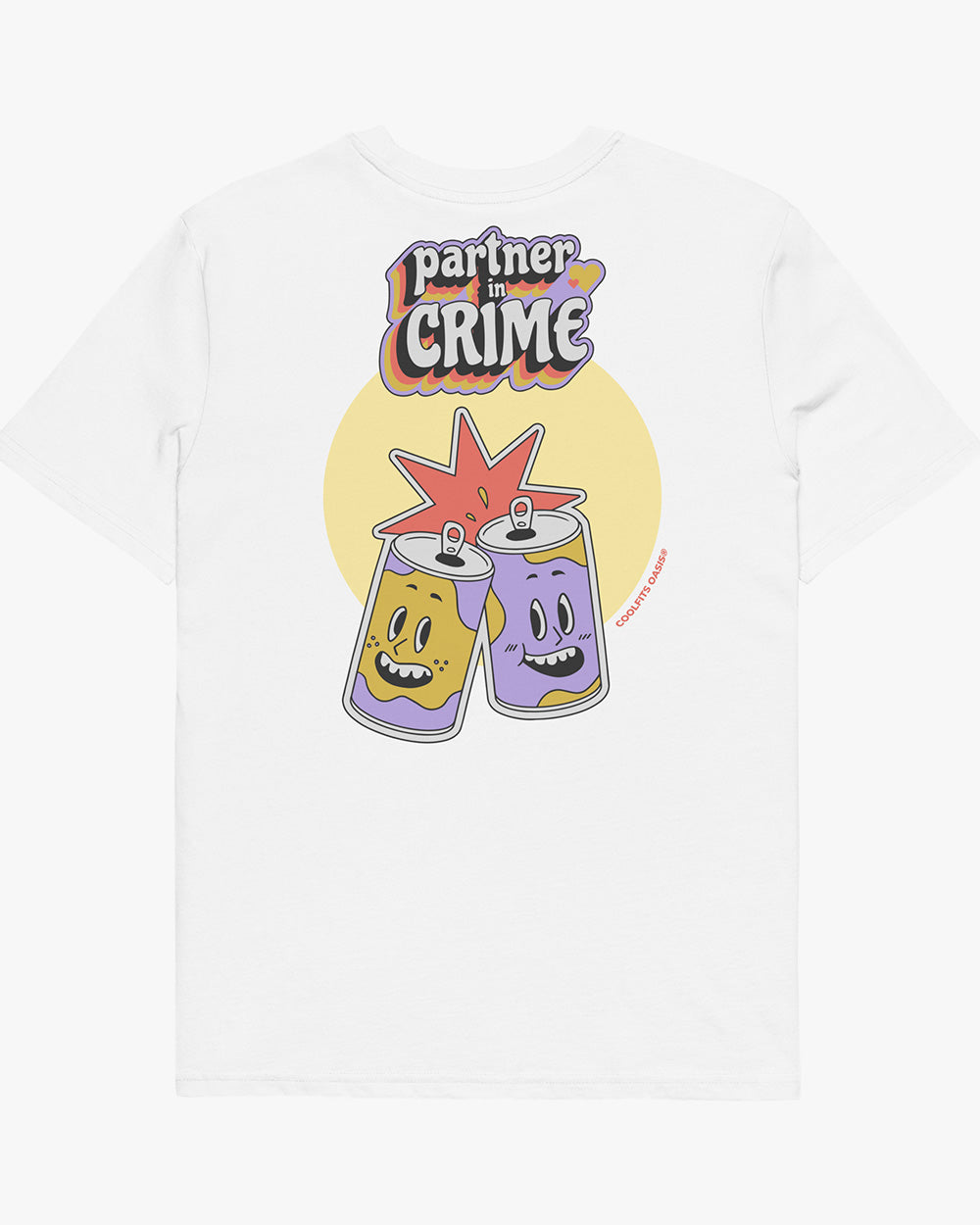 PARTNER IN CRIME - Unisex organic cotton t-shirt - white