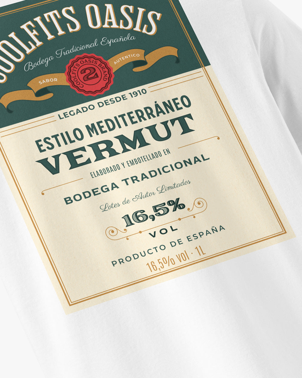 VERMUT DE ESPAÑA - Unisex organic cotton t-shirt- white
