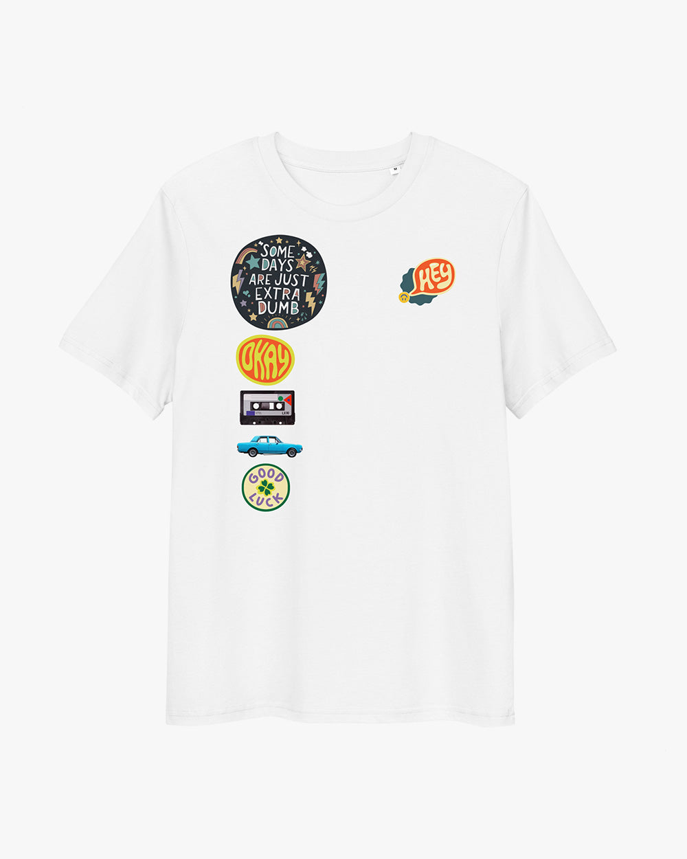 SOME DAYS ARE JUST EXTRA DUMB - Unisex organic cotton t-shirt - white