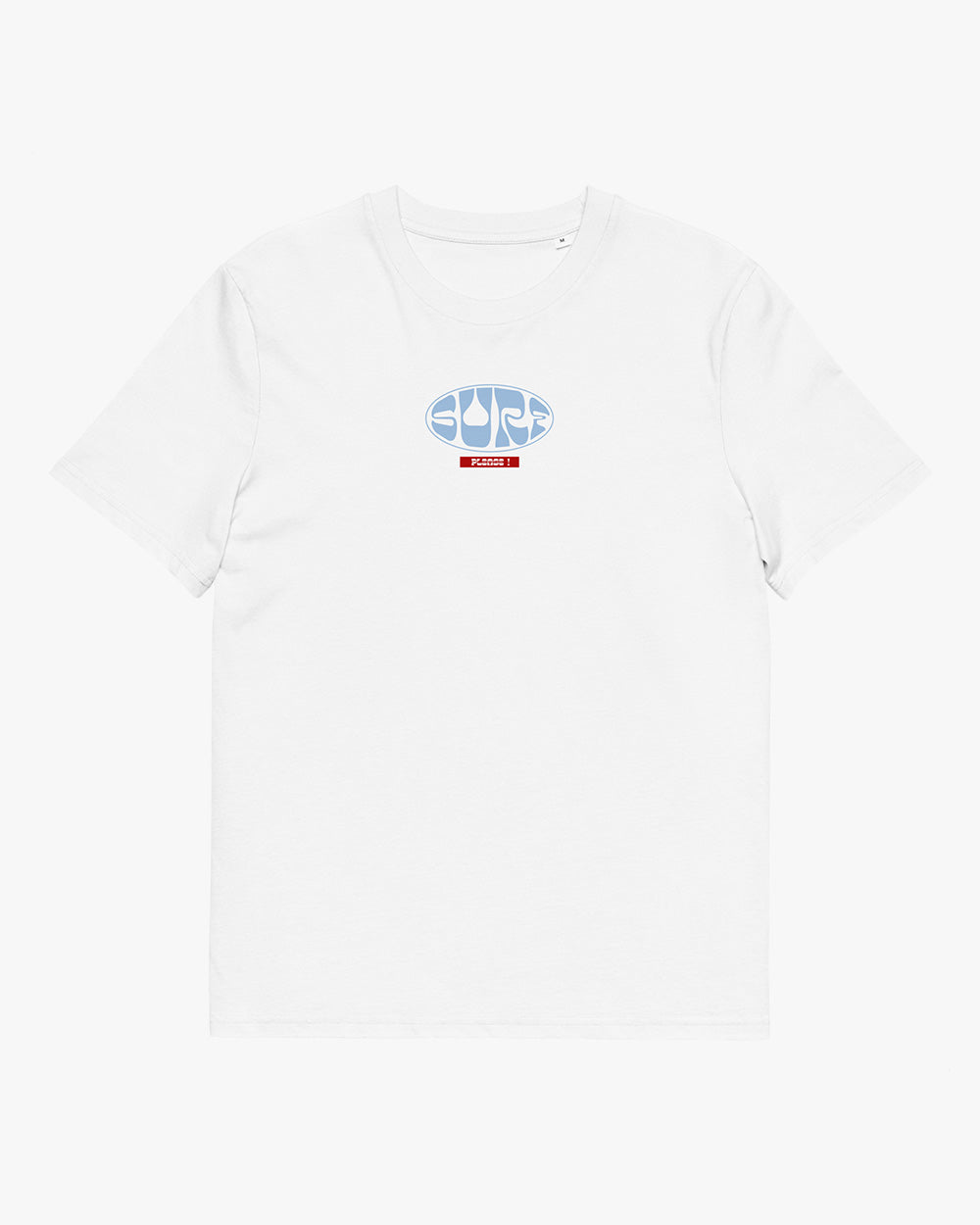 SURF PLEASE! - Unisex organic cotton t-shirt - white